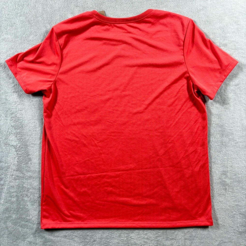 Nike Dri-FIT Training Tee Shirt‎ Womens Medium Magic Ember Swoosh Gym Workout - Picture 4 of 5